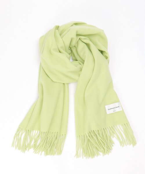 ikka(イッカ)の「カシミヤタッチカラーマフラー(マフラー・レディース・ピンク/ブラウン/ベージュ/ブラック/ブルー/クリアイエロー/グレー/オフホワイト・FREE)」の14枚目の写真