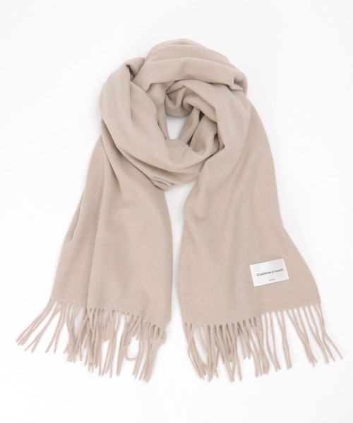 ikka(イッカ)の「カシミヤタッチカラーマフラー(マフラー・レディース・ピンク/ブラウン/ベージュ/ブラック/ブルー/クリアイエロー/グレー/オフホワイト・FREE)」の5枚目の写真