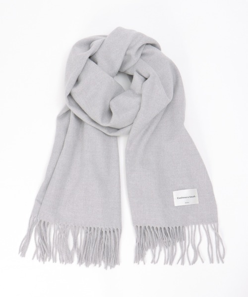 ikka(イッカ)の「カシミヤタッチカラーマフラー(マフラー・レディース・ピンク/ブラウン/ベージュ/ブラック/ブルー/クリアイエロー/グレー/オフホワイト・FREE)」の3枚目の写真