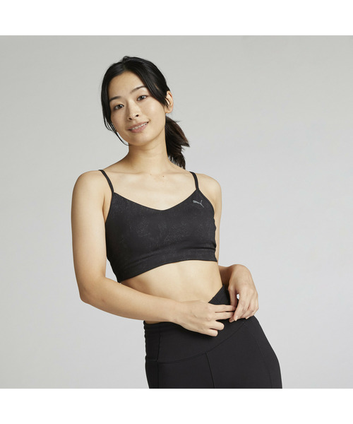 PUMA(プーマ)の「PUMA プーマ ウィメンズ ヨガ スタジオ ムーブ ヨギーニ ブラトップ AOP ミデ(その他アンダーウェア/インナー・レディース・ブラック・SMALL/X-LARGE/LARGE/MEDIUM)」の1枚目の写真