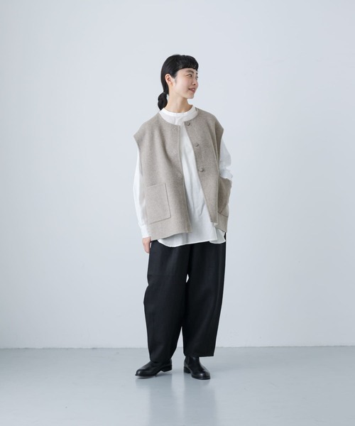 新品未使用　かぐれ ウールリバーベスト　グレー　タグ付き かぐれ（カグレ）の「ウールリバーベスト（ベスト）」 - WEAR