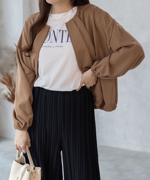 NAVY(ネイビー)の「NAVY ロゴプリント 長袖Tシャツ ロンT(Tシャツ/カットソー・レディース・ホワイト/グレイッシュベージュ/チャコールグレー・M/L)」の12枚目の写真