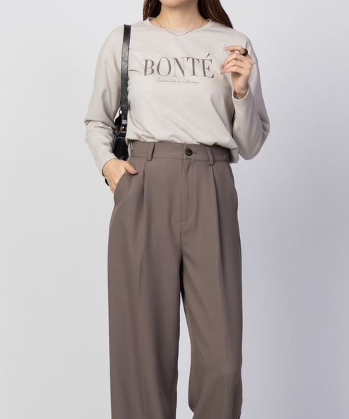 NAVY(ネイビー)の「NAVY ロゴプリント 長袖Tシャツ ロンT(Tシャツ/カットソー・レディース・ホワイト/グレイッシュベージュ/チャコールグレー・M/L)」の20枚目の写真