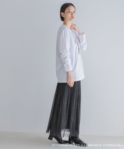 A part by(アパートバイ)の「【別注】LIFEフォトロンT(Tシャツ/カットソー・レディース・オフホワイト/ホワイト系その他5/ブラック・FREE)」の18枚目の写真