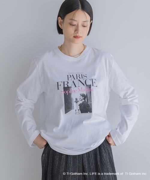 A part by(アパートバイ)の「【別注】LIFEフォトロンT(Tシャツ/カットソー・レディース・オフホワイト/ホワイト系その他5/ブラック・FREE)」の20枚目の写真