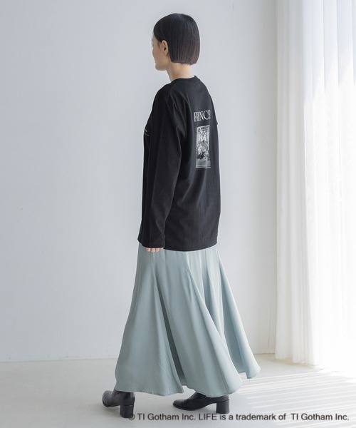 A part by(アパートバイ)の「【別注】LIFEフォトロンT(Tシャツ/カットソー・レディース・オフホワイト/ホワイト系その他5/ブラック・FREE)」の4枚目の写真