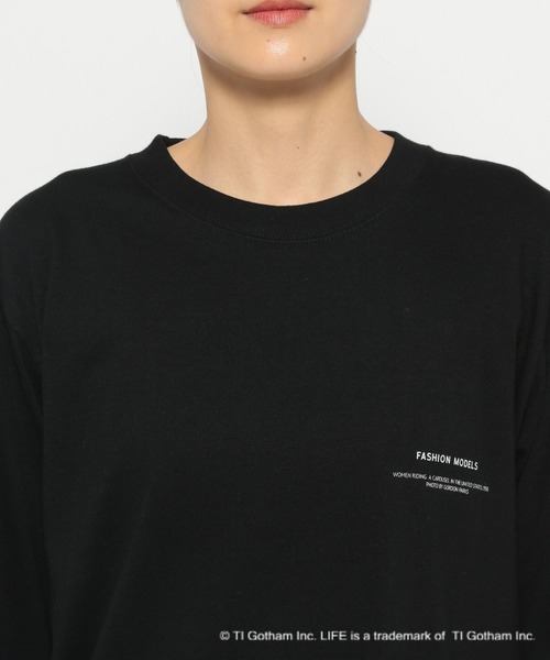 A part by(アパートバイ)の「【別注】LIFEフォトロンT(Tシャツ/カットソー・レディース・オフホワイト/ホワイト系その他5/ブラック・FREE)」の10枚目の写真