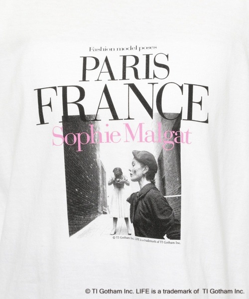 A part by(アパートバイ)の「【別注】LIFEフォトロンT(Tシャツ/カットソー・レディース・オフホワイト/ホワイト系その他5/ブラック・FREE)」の15枚目の写真