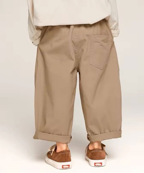Bambin(ボンバン)の「【 Bambin / ボンバン 】 タック ワイド チノパンツ(チノパンツ・キッズ・チャコール/ベージュ・100/110/120/130)」の9枚目の写真