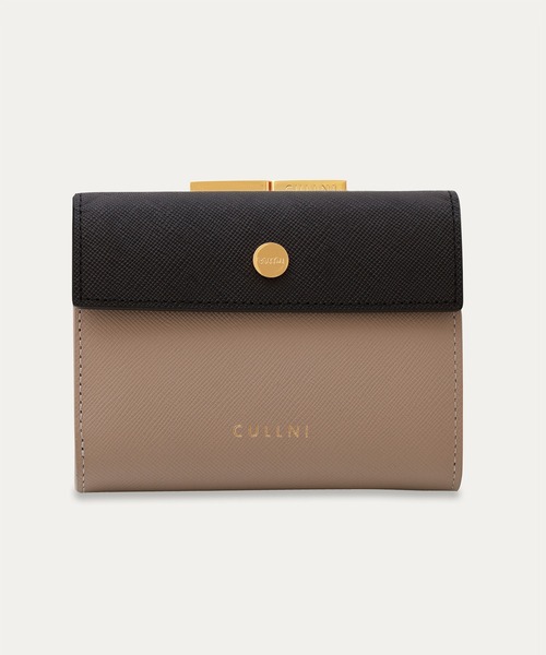 Leather Flap Mini wallet With A Clasp（財布）｜CULLNI