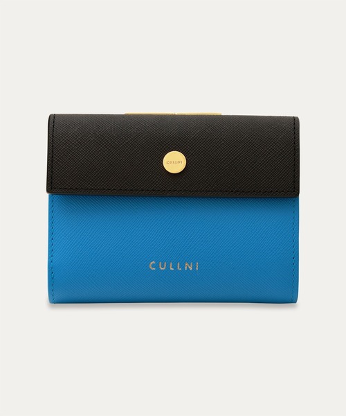 CULLNI クルニ 折り財布 ウォレット Leather Flap Mini wallet With A Clasp（財布）｜CULLNI