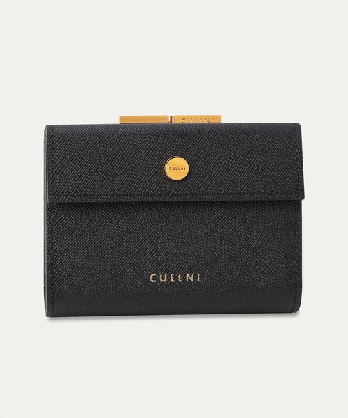 Leather Flap Mini wallet With A Clasp（財布）｜CULLNI