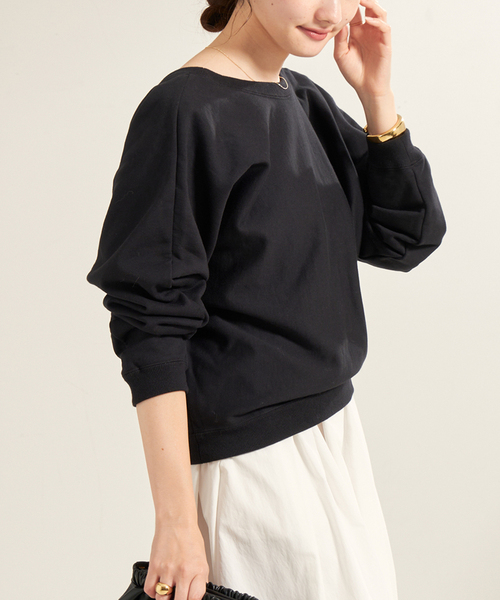 plage バックオープンフェミニンスウェット plage tシャツ 「WEB・有楽町店限定」バックオープンフェミニン