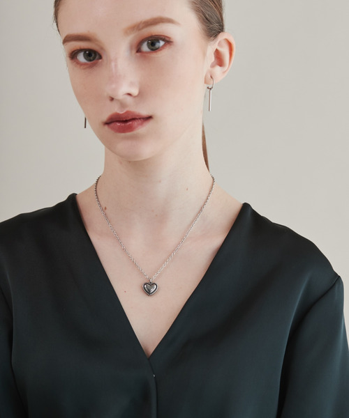 ciite' surgical stainless（シーテサージカルステンレス）の「【 金属アレルギー対応 】 ハートネックレス  サージカルステンレス（ネックレス・レディース・ゴールド/シルバー・FREE）」の7枚目の写真