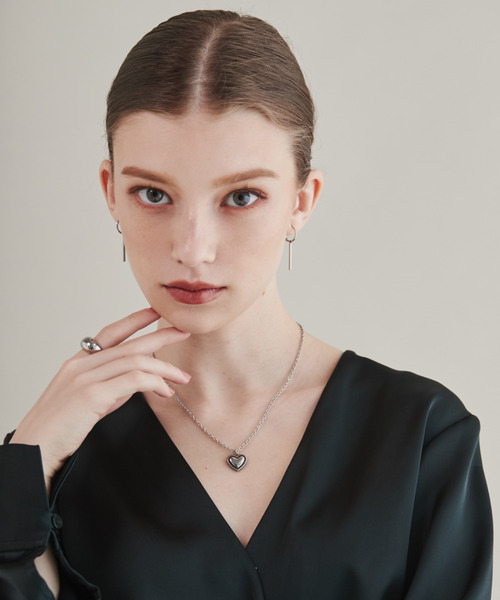 ciite' surgical stainless（シーテサージカルステンレス）の「【 金属アレルギー対応 】 ハートネックレス  サージカルステンレス（ネックレス・レディース・ゴールド/シルバー・FREE）」の8枚目の写真