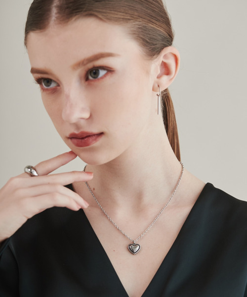 ciite' surgical stainless（シーテサージカルステンレス）の「【 金属アレルギー対応 】 ハートネックレス  サージカルステンレス（ネックレス・レディース・ゴールド/シルバー・FREE）」の9枚目の写真