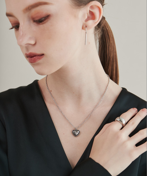 ciite' surgical stainless（シーテサージカルステンレス）の「【 金属アレルギー対応 】 ハートネックレス  サージカルステンレス（ネックレス・レディース・ゴールド/シルバー・FREE）」の10枚目の写真