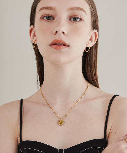 ciite' surgical stainless（シーテサージカルステンレス）の「【 金属アレルギー対応 】 ハートネックレス  サージカルステンレス（ネックレス・レディース・ゴールド/シルバー・FREE）」の3枚目の写真