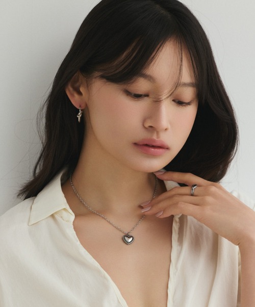 ciite' surgical stainless（シーテサージカルステンレス）の「【 金属アレルギー対応 】 ハートネックレス  サージカルステンレス（ネックレス・レディース・ゴールド/シルバー・FREE）」の19枚目の写真