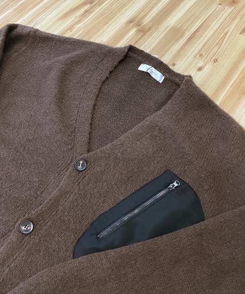 TopIsm(トップイズム)の「オーバーサイズ ポケット付無地ニットカーディガン(カーディガン/ボレロ・メンズ・ブルー/アイボリー/ブラック/ブラウン・M/L)」の10枚目の写真