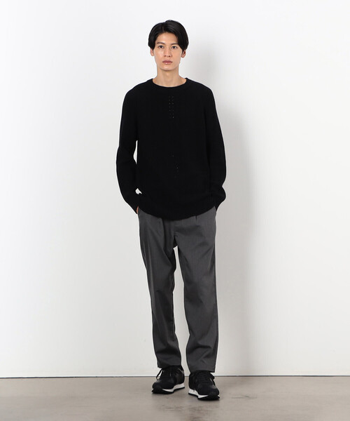 COMME CA ISM（コムサイズム）の「片畦編み ラグランスリーブ プルオーバー（ニット/セーター・メンズ・ターコイズブルー/ブラウン/ライラック/ブラック・LARGE/MEDIUM）」の5枚目の写真