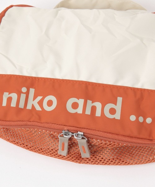 niko and...(ニコアンド)の「オリジナルニコロゴオーガナイザー/Sサイズ(トラベルグッズ・レディース・ブラック/アイボリー・XX-SMALL)」の9枚目の写真