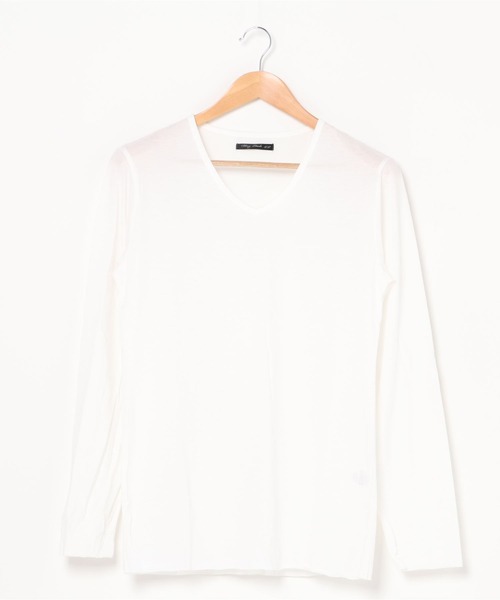 ARCHIVER(アーカイバ)の「アンサンブルVネック長袖Tシャツ(Tシャツ/カットソー・メンズ・グレー/ホワイト・LARGE/X-LARGE)」の4枚目の写真