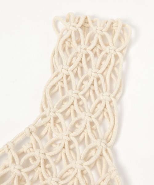 LOWRYS FARM（ローリーズファーム）の「マクラメビスチェ  213779（ベスト・レディース・ブラック/アイボリー・FREE）」の7枚目の写真