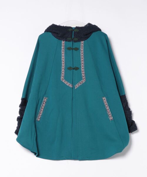 チャイハネ（チャイハネ）の「【チャイハネ】サミアフードジャケット（その他アウター・レディース・レッド/ホワイト/ターコイズブルー・FREE）」の2枚目の写真