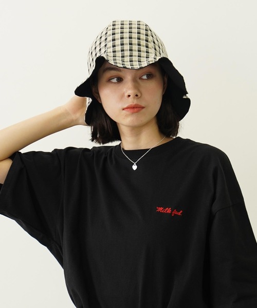 MILKFED.（ミルクフェド）の「REVERSIBLE RAFFLE HAT（ハット・レディース・ブラック/ブラウン/ネイビー・ONE SIZE）」の4枚目の写真
