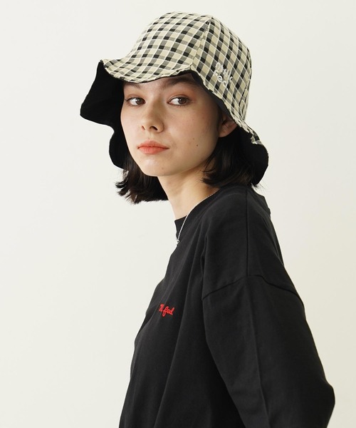 MILKFED.（ミルクフェド）の「REVERSIBLE RAFFLE HAT（ハット・レディース・ブラック/ブラウン/ネイビー・ONE SIZE）」の5枚目の写真