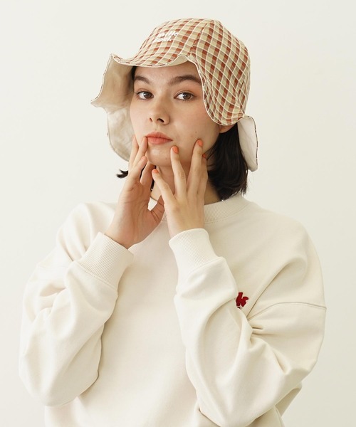 MILKFED.（ミルクフェド）の「REVERSIBLE RAFFLE HAT（ハット・レディース・ブラック/ブラウン/ネイビー・ONE SIZE）」の12枚目の写真