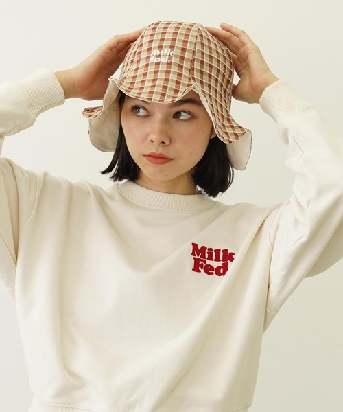 MILKFED.（ミルクフェド）の「REVERSIBLE RAFFLE HAT（ハット・レディース・ブラック/ブラウン/ネイビー・ONE SIZE）」の13枚目の写真