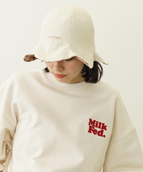 MILKFED.（ミルクフェド）の「REVERSIBLE RAFFLE HAT（ハット・レディース・ブラック/ブラウン/ネイビー・ONE SIZE）」の14枚目の写真