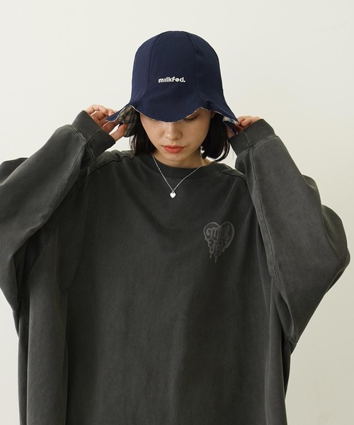 MILKFED.（ミルクフェド）の「REVERSIBLE RAFFLE HAT（ハット・レディース・ブラック/ブラウン/ネイビー・ONE SIZE）」の17枚目の写真