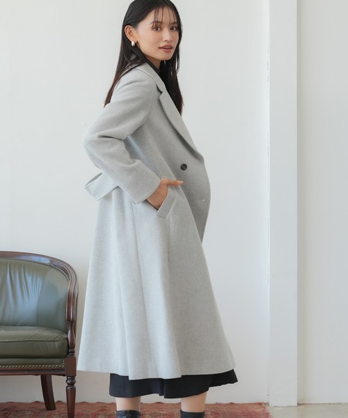 TRUDEA（トルディア）の「ダブルブレストウールコート（チェスター