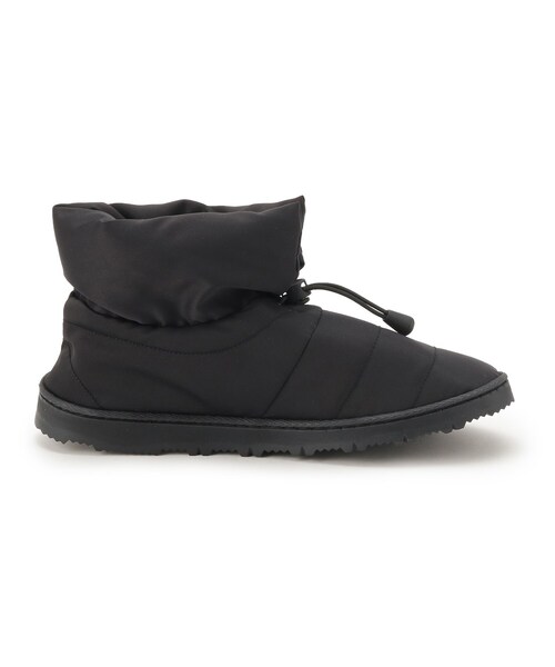 ITS'DEMO（イッツデモ）の「◆【室内履きにも◎／M・Lサイズ展開】キルトドロストブーツ（ブーツ・レディース・アイボリー/ブラック・38/40）」の5枚目の写真