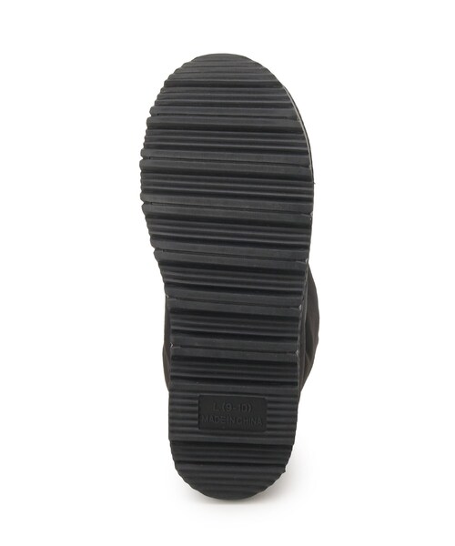 ITS'DEMO（イッツデモ）の「◆【室内履きにも◎／M・Lサイズ展開】キルトドロストブーツ（ブーツ・レディース・アイボリー/ブラック・38/40）」の8枚目の写真