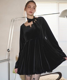 choker velour one-piece / チョーカーベロアワンピース