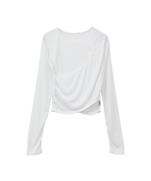 Julier Yoga and Relax | Julier リサイクルヤーンカシュクールトップス(Tシャツ/カットソー)