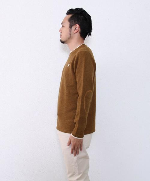 coen（コーエン）の「ラムウールクルーネックニットプルオーバー（ニット/セーター・メンズ・グレー/ネイビー/レッド/ゴールド/ホワイト/ライトブルー・MEDIUM/SMALL/X-LARGE/LARGE）」の11枚目の写真