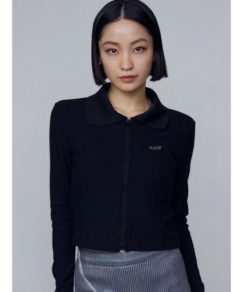 EMODA（エモダ）の「リブカッティングトップ（Tシャツ/カットソー・レディース・ホワイト/ピンク/ブラック/グレー・FREE）」の21枚目の写真