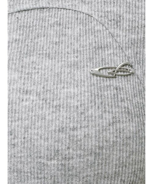 EMODA（エモダ）の「リブカッティングトップ（Tシャツ/カットソー・レディース・ホワイト/ピンク/ブラック/グレー・FREE）」の5枚目の写真