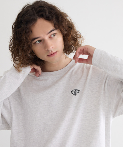 coca(coca)(コカ)の「【WEB限定セール】ポイントフィッシュロングTシャツ(Tシャツ/カットソー・メンズ・アイボリー/ライトグレー/ブラウン/チャコール・XL/M/L)」の20枚目の写真