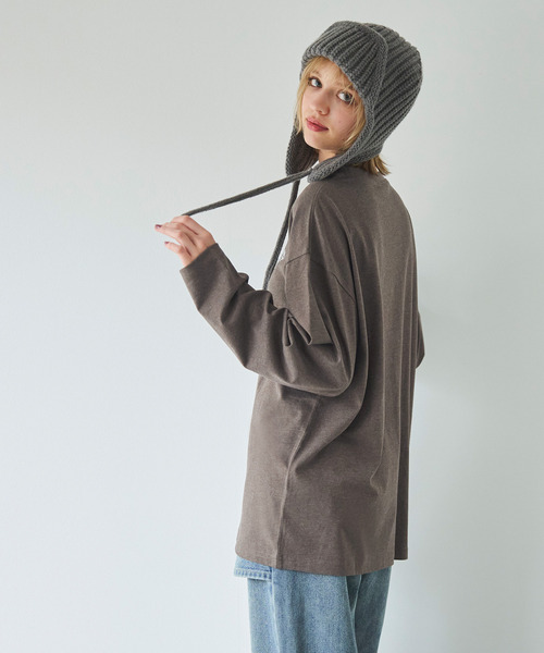 coca(coca)(コカ)の「【WEB限定セール】ポイントフィッシュロングTシャツ(Tシャツ/カットソー・メンズ・アイボリー/ライトグレー/ブラウン/チャコール・XL/M/L)」の10枚目の写真