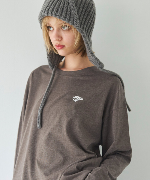 coca(coca)(コカ)の「【WEB限定セール】ポイントフィッシュロングTシャツ(Tシャツ/カットソー・メンズ・アイボリー/ライトグレー/ブラウン/チャコール・XL/M/L)」の11枚目の写真