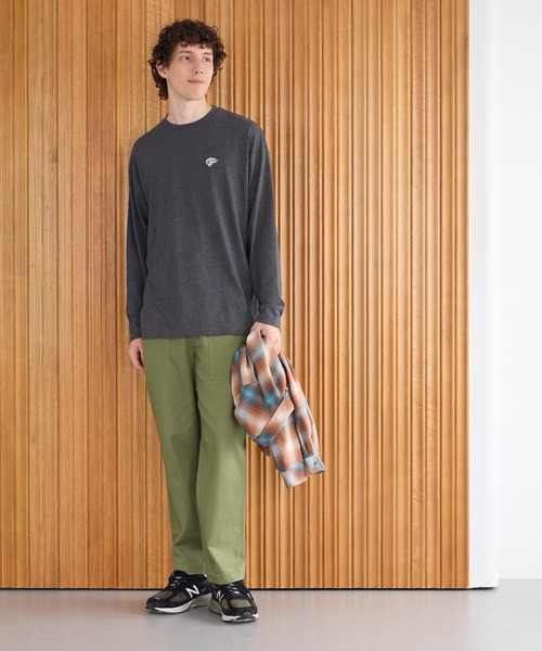 coca(coca)(コカ)の「【WEB限定セール】ポイントフィッシュロングTシャツ(Tシャツ/カットソー・メンズ・アイボリー/ライトグレー/ブラウン/チャコール・XL/M/L)」の13枚目の写真