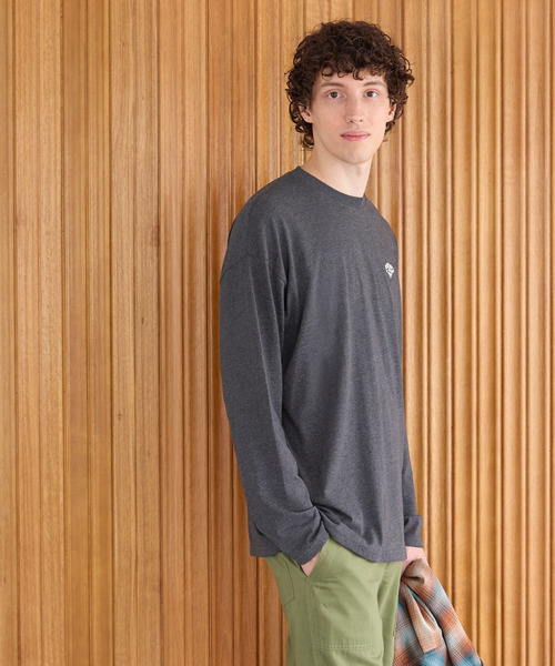 coca(coca)(コカ)の「【WEB限定セール】ポイントフィッシュロングTシャツ(Tシャツ/カットソー・メンズ・アイボリー/ライトグレー/ブラウン/チャコール・XL/M/L)」の14枚目の写真