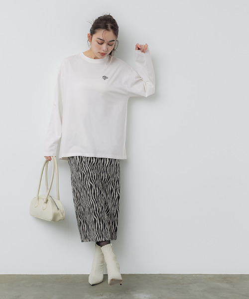 coca(coca)(コカ)の「【WEB限定セール】ポイントフィッシュロングTシャツ(Tシャツ/カットソー・メンズ・アイボリー/ライトグレー/ブラウン/チャコール・XL/M/L)」の5枚目の写真
