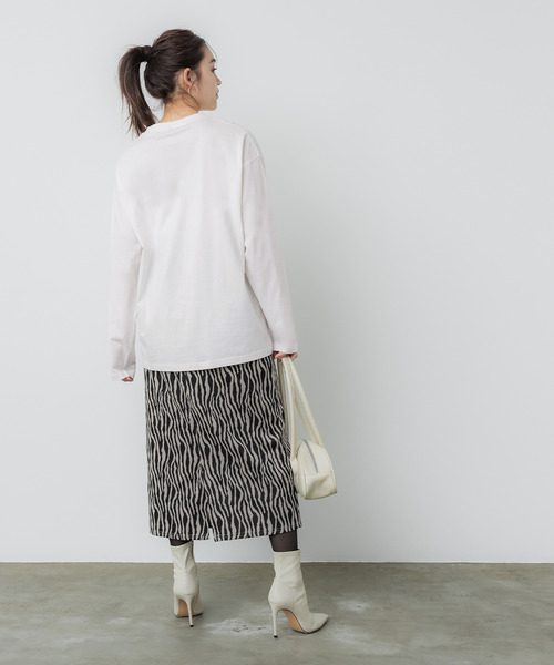 coca(coca)(コカ)の「【WEB限定セール】ポイントフィッシュロングTシャツ(Tシャツ/カットソー・メンズ・アイボリー/ライトグレー/ブラウン/チャコール・XL/M/L)」の7枚目の写真
